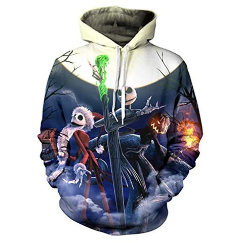 Image of The Nightmare Before Christmas 3D Printed Pullover Hoodie