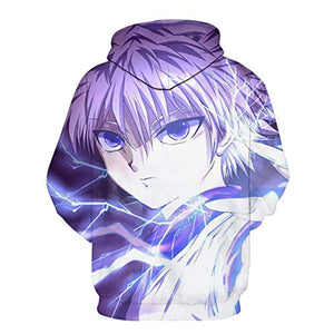 Hunter X Hunter Hoodies - HXH Killua Zoldyck 3D Printed Unisex Pullover Hoodie