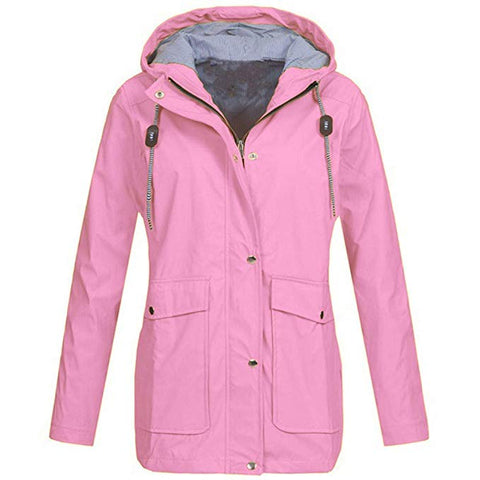 Image of Women‘s Coats - Pure Color Rain Coat Jacket