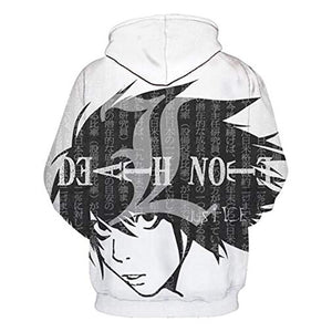 Anime Death Note Hoodie - L·Lawliet 3D Print Pullover Hoodie