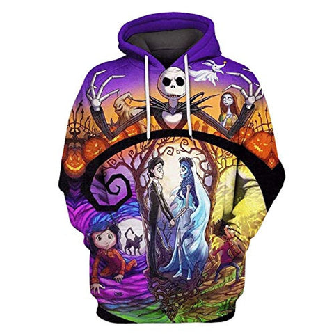 Image of The Nightmare Before Christmas 3D Printed Pullover Hoodie