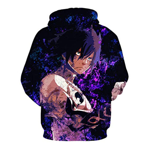 Image of Fairy Tail 3D Printed Pullovers - Casual Pouch Pocket Drawstring Hoodie