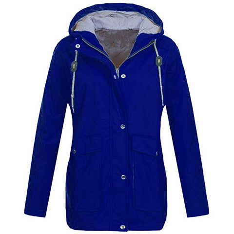 Image of Women‘s Coats - Pure Color Rain Coat Jacket