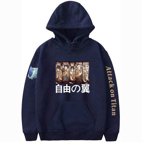 Image of Attack On Titan Unisex Hoodies Men Women Cosplay Hoodie Casual Long Sleeve Sweatshirt