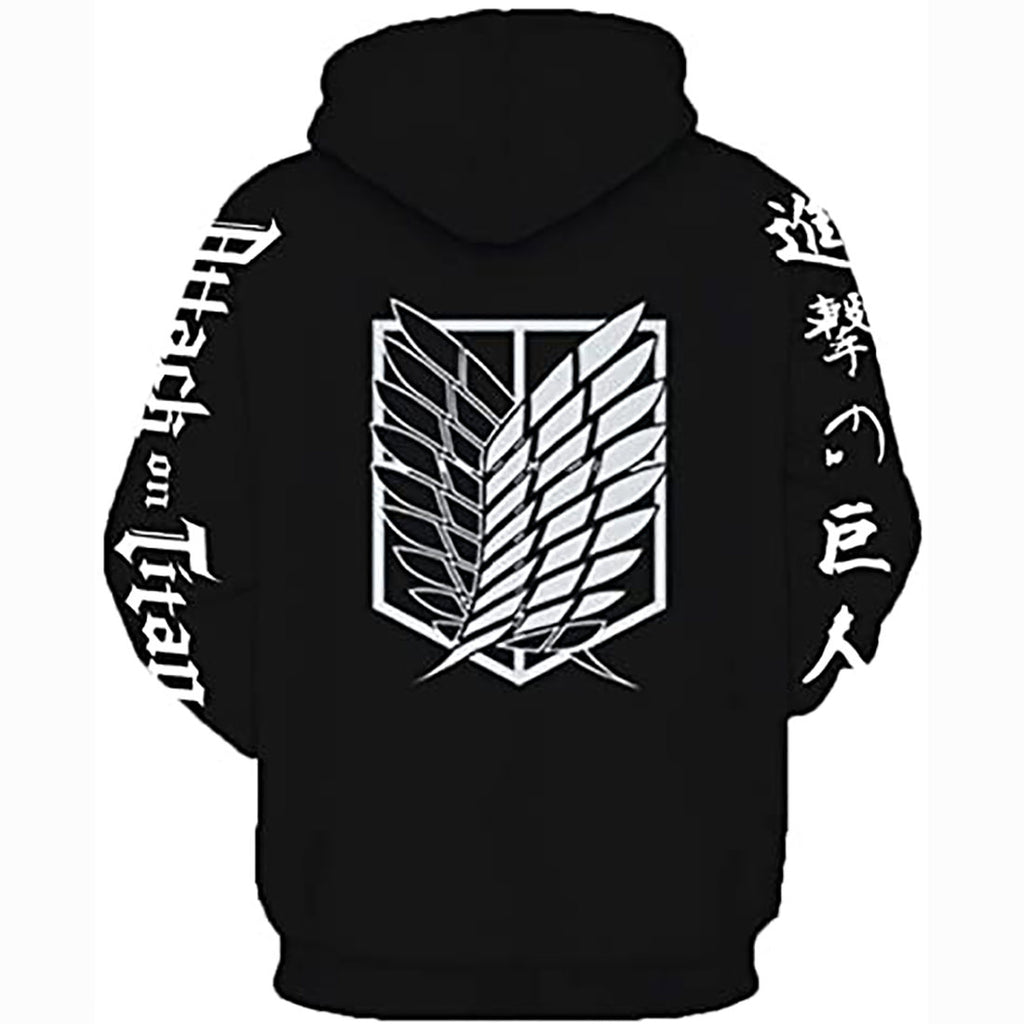Unisex Attack on Titan hoodie Levi Ackerman Anime hoodie 3D Print Sweatshirt