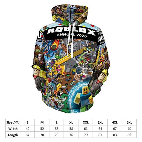 Image of Roblox 3D Printed Hooded Sweatshirt Pullover Hoodie