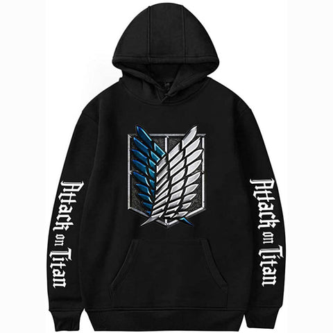 Image of Attack on Titan Hoodies Fashion Hooded Pullover Sweatshirts for Unisex