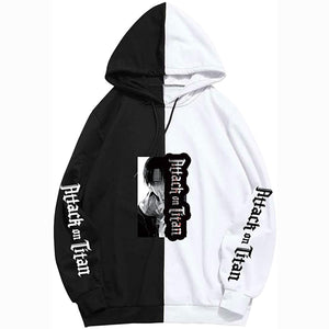 Attack on Titan Hoodies Two Colors Casual Hooded Pullover Sweatshirts for Unisex