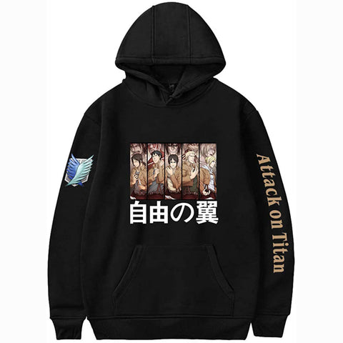 Image of Attack On Titan Unisex Hoodies Men Women Cosplay Hoodie Casual Long Sleeve Sweatshirt