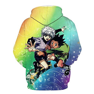 Hunter X Hunter Hoodies - HXH Killua Zoldyck Gon Freecss 3D Printed Unisex Pullover Hoodie