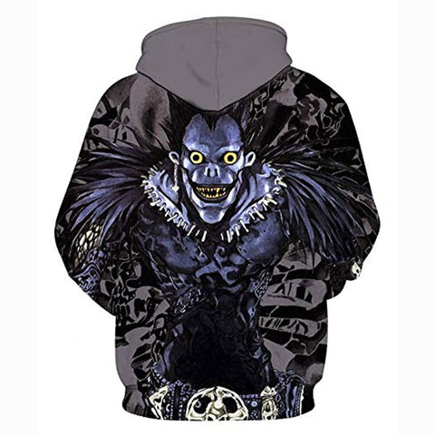 Image of Anime Death Note Hoodie - Ryuuku 3D Print Pullover Hoodie