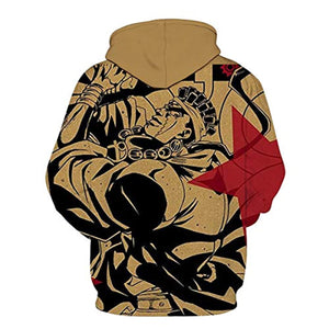 JoJo's Bizarre Adventure Hoodies - 3D Printed Pullover Hooded Sweatshirt