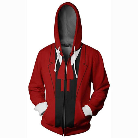 Image of Fullmetal Alchemist Edward Elric Costume Anime Cosplay Hoodie 3D Printed Zipper Jacket