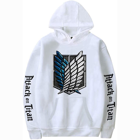 Image of Men's Fashion Hoodie Anime Attack On Titan Survey Corps Sweatshirt for Manga Fans