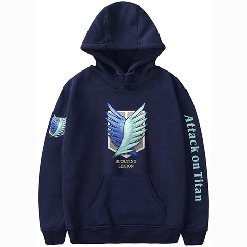 Image of Attack on Titan Hoodies Fashion Hooded Pullover Sweatshirts for Unisex