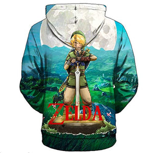 The Legend of Zelda Hoodie - 3D Print Hooded Pullover