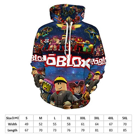 Image of Roblox 3D Printed Hooded Sweatshirt Pullover Hoodie