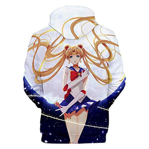 Anime Sailor Moon Hoodie - Sailor Moon 3D Print Pullover Hoodie