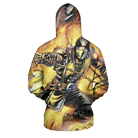 Image of Unisex 3D Hooded Sweatshirt - Mortal Kombat Pullover Hoodies