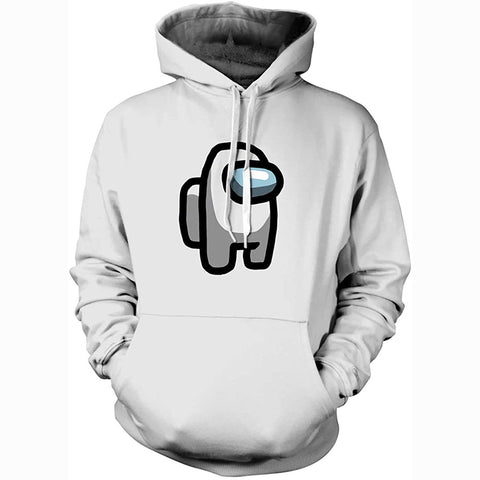 Image of Video Game Among Us Hoodie - Cute Solid Color Pullover Hoodie 8 Colors Optional