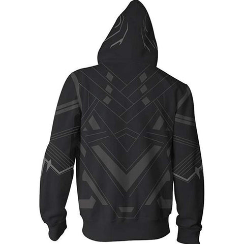 Image of Unisex Fashion Black Panther Printed Pullover Hoodies Hooded Sweatshirts