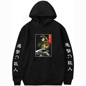 Attack on Titan Unisex Hoodies Casual Hooded Pullover Sweatshirts with Pocket