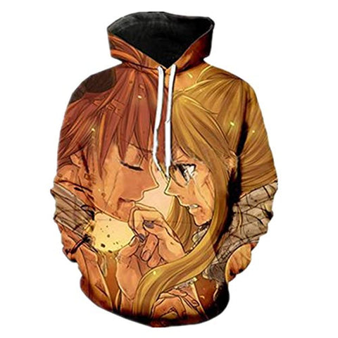 Image of 3D Printed Fairy Tail Casual Pullovers - Pouch Pocket Drawstring Hoodie