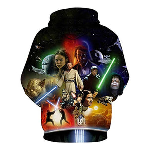Star Wars Hoodies - Characters 3D Print Hooded Jumper with Pocket