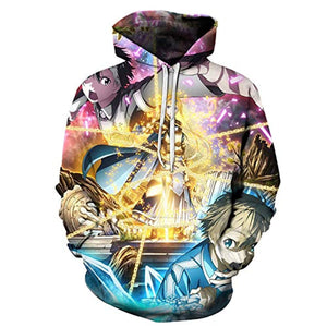 Unisex Sword Art Online SAO Anime 3D Print Pullover Hoodie