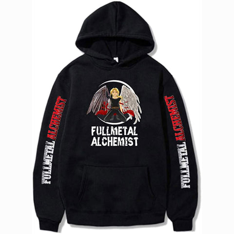 Image of Fullmetal Alchemist Hoodie Anime Edward Elric Sweatshirt Fashion Harajuku All-Match Pullover