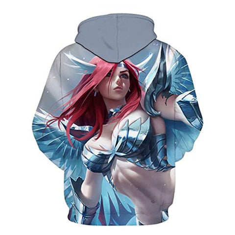 Image of Fairy Tail 3D Printed Casual Pouch Pocket Drawstring Hoodies Pullovers