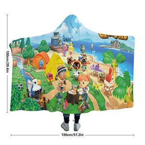 Animal Crossing Hooded Blanket - Wearable Throw Cape