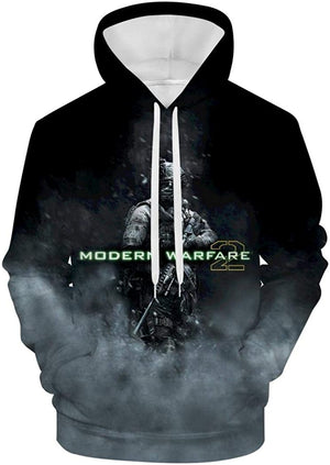 Call of Duty Hoodie - Modern Warfare 2 3D Full Printed Hoodie Pullover Sweatshirt with Front Pocket