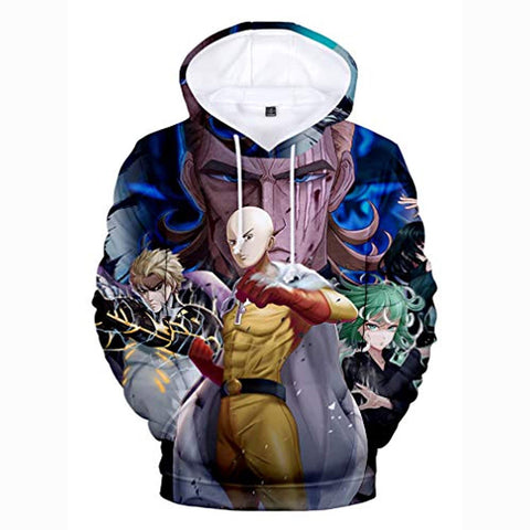 Image of Anime One Punch Man Hoodies - Saitama Characters 3D Print Pullover Hoodie