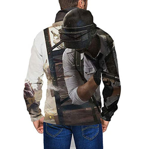 PUBG Hoodies - 3D Print Game Playerunknown's Battlegrounds Zipper Jacket with Pockets