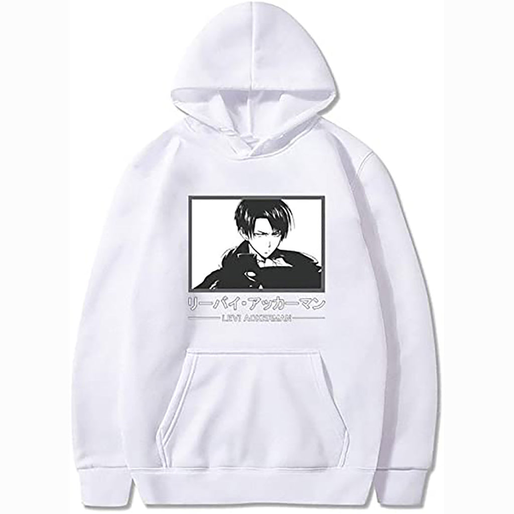 Attack on Titan Hoodie Ackerman Levi Sweater Sweatshirt Cosplay Costume Pullover