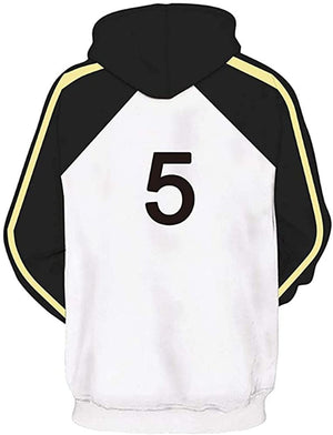 Anime Haikyuu Hoodie - Akaashi Keiji Cosplay Hooded Volleyball Sweatshirt