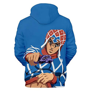 JoJo's Bizarre Adventure Hoodies - 3D Printed Pullover Sweatshirt