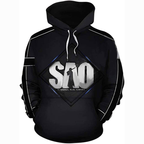 Image of SAO Sword Art Online Kirigaya Kazuto Pullover Hoodie Kirito Sweatshirt Jacket Unisex