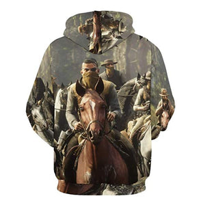 Red Dead Redemption Hoodie - 3D Print Long Sleeve Hooded Sweatshirt