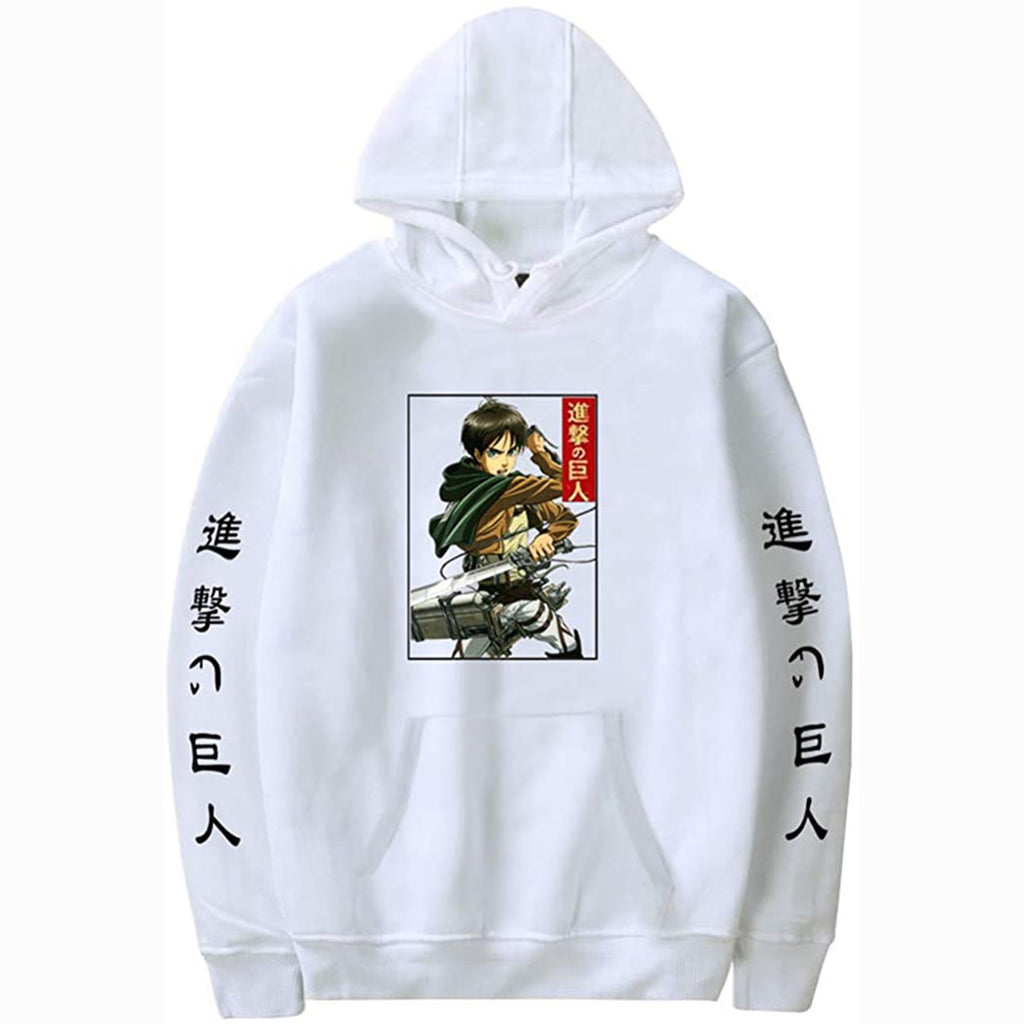 Attack on Titan Unisex Hoodies Casual Hooded Pullover Sweatshirts with Pocket