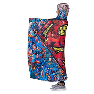 Superman Hooded Blanket - Wearable Flannel Blanket