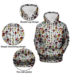 Genshin Impact Hoodies - Tartaglia 3D Game Pullover Hooded Sweatshirt