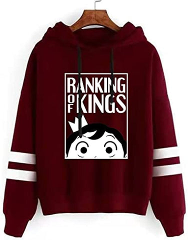 Image of Anime Ranking of Kings Hoodie - Bojji Striped Hooded Jumper