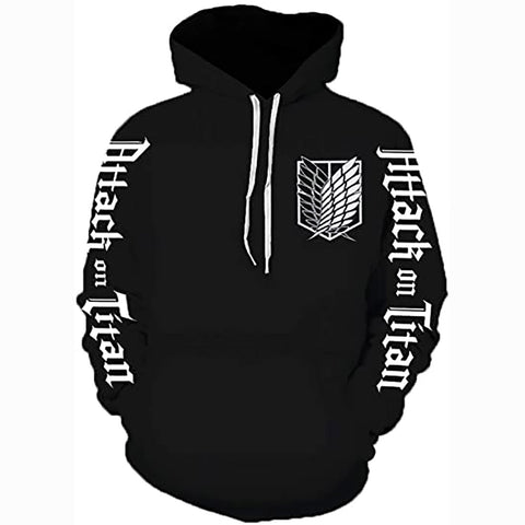 Image of Unisex Attack on Titan hoodie Levi Ackerman Anime hoodie 3D Print Sweatshirt