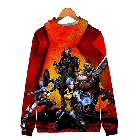 Image of Borderlands 3 Hoodie - Unisex 3D Zipper Hooded Sweatshirts