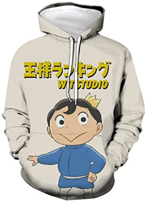 Ranking of Kings Hoodies - Anime Hoodies Bojji Long Sleeve Pullover Sweatshirt