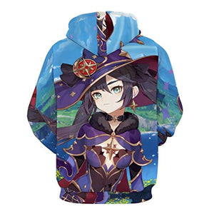 Genshin Impact Hoodies - Lisa 3D Game Pullover Hooded Sweatshirt