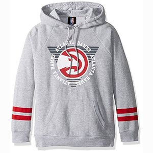 NBA Atlanta Hawks Women's Stripes Soft Fleece Pullover Hoodie Sweatshirt