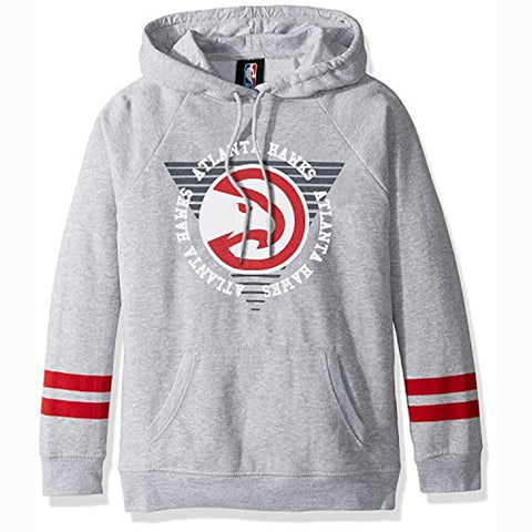 Image of NBA Atlanta Hawks Women's Stripes Soft Fleece Pullover Hoodie Sweatshirt